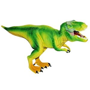 SDE Shantou T-Rex Dinosaur Movable Jaw Tyrannosaurus Green Prehistoric‎ Figure
